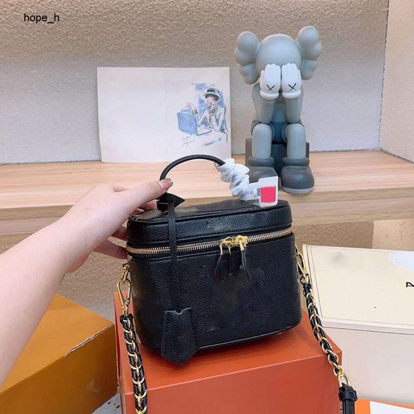 Cosmetic Bags Cases Floral Printed Cosmetic Bag Handbag Leather Zipper Shoulder Designer Luxury Bags Womens Classics Bags