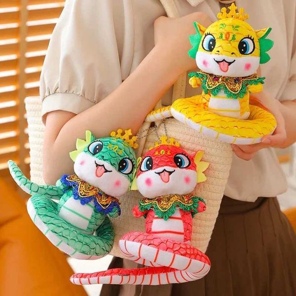 Plush Dolls Hot 16-26-36cm Yellow-Green-Red Snake Immortal Soft Plush Animal Toy Cute New Funny Snake Holiday Birthday Gift for Children z24