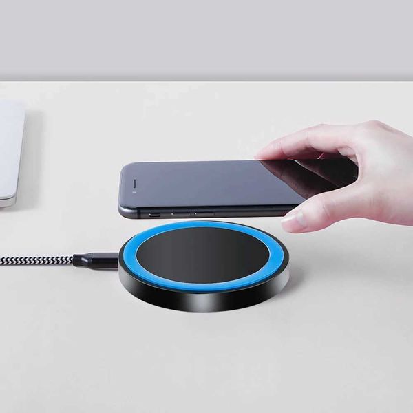 5W Wireless Charger Pad Stand for iPhone 14 13 12 11 Pro X 8 Samsung Phone Chargers Induction Fast Charging Dock StationM240731