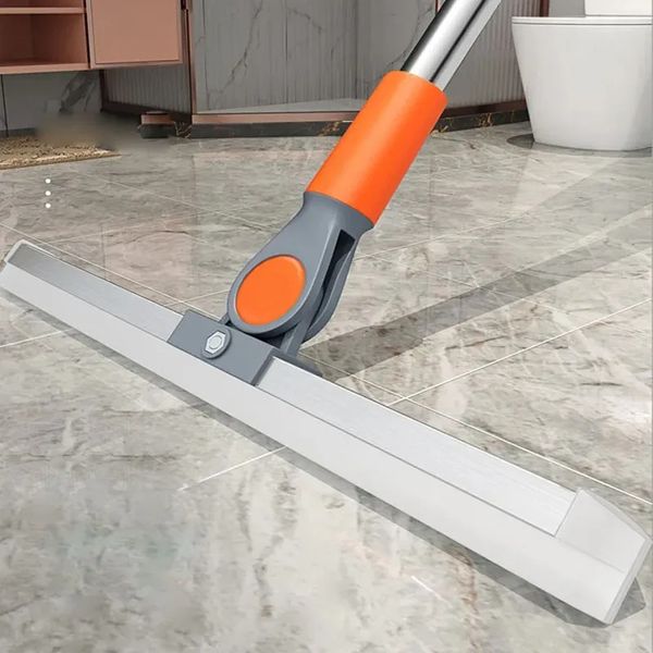 Cleaning Brush Long Handle Telescopic Magic Broom Silicone Floor Wiper Squeegee Strip Window Glass Household Bathroom Sweeping