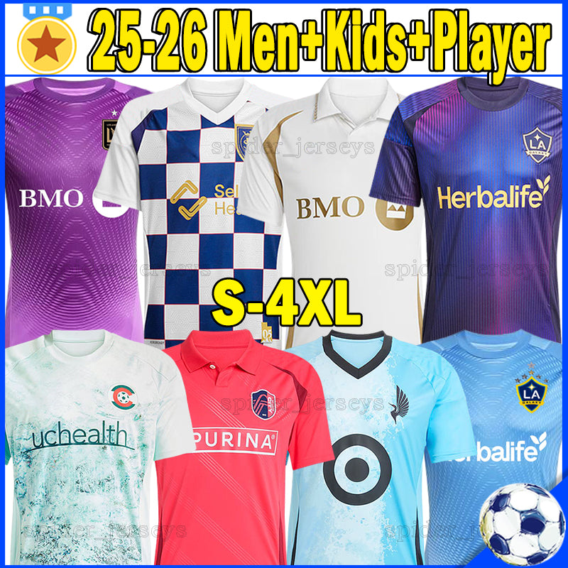XXXL 4XL 2025 2026 LA Galaxy Colorado Rapids Soccer Jerseys St. LouisS City Minnesotaes Real Salt Lake 25 26 LOWEN BASSETT GABRIELPEC GIROUD Footbal