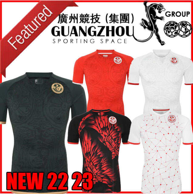 2022 Tunisia National Team Mens Soccer Jerseys MSAKNI HANNIBAL 22 23 MAALOUL SLITI KHENISSI Home Red Away Football Shirts Short Sleeve Aldult Unifor