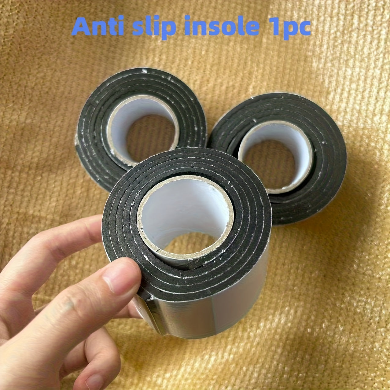 TEMU Self-adhesive Shoe Sole Tape - Anti-slip Grip, Noise Reducing, Strong For High Heels, Sneakers, Boots - Durable Shoe Sole Fixing Tape, , Easy