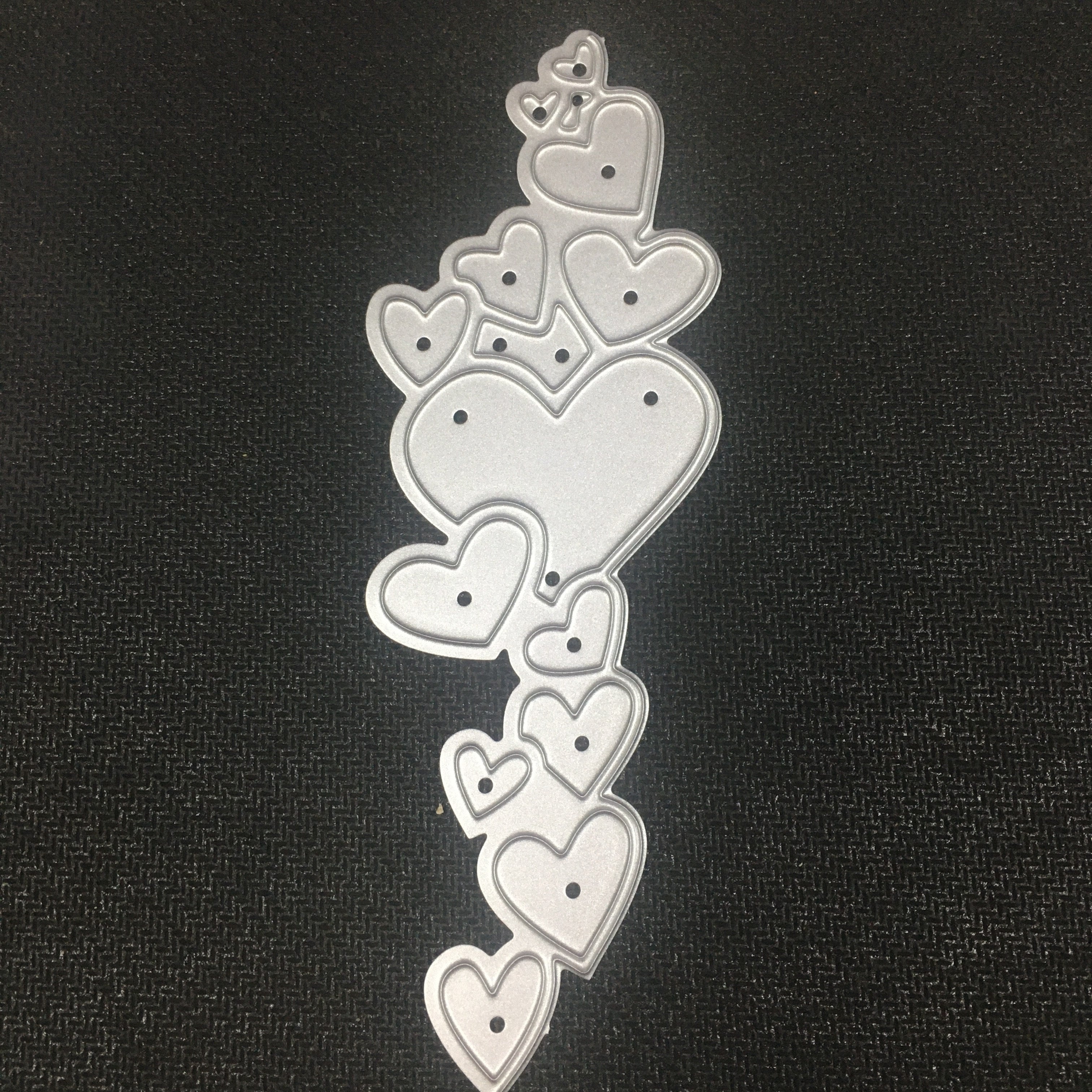 TEMU 1pcs Heart Lace Edge Frame Metal Cutting Dies Stencils For Diy Scrapbooking Decorative Embossing Handcraft Die Cutting Template