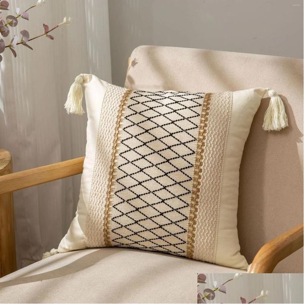 Pillow Case Er Mti-Color Sofa Bedside Cushion Home Bedroom Living Room Decorative Pillowcase Drop Delivery Garden Textiles Bedding Su Dhyuv