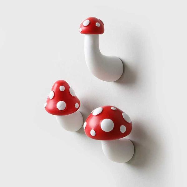 Cartoon 3D Red Mushroom Refrigerator Magnet Sticker Resin Decoration Fridge Magnetic Sticker Gift Fridge Magnet Home Decor Y240816