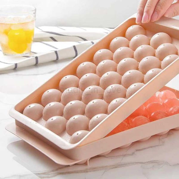 33 Grid Ice Boll Hockey PP Mold Frozen Whiskey Ball Popsicle Ice Cube Tray Box Lollipop Making Gifts Kitchen Tools AccessoriesM240719