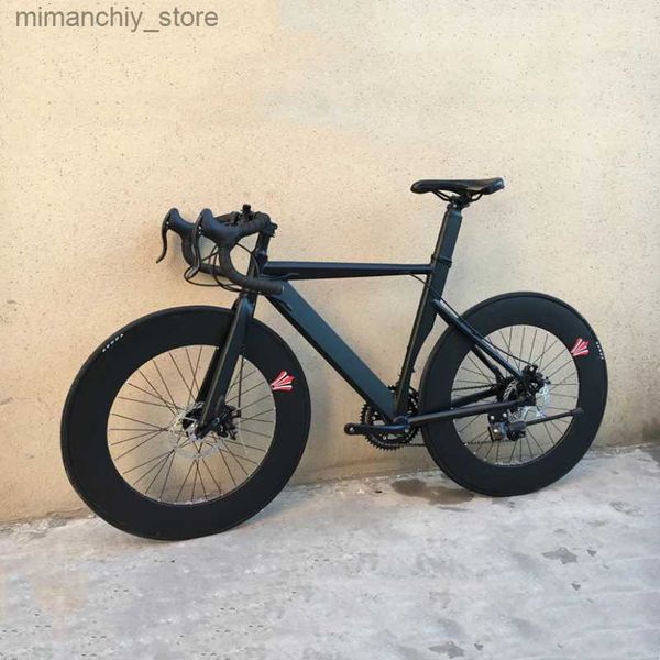Bikes 700C 48-52cm GRAY Road Bike 14-16-18-20 Speed City Aluminum Alloy Doub Disc Brake MTB Racing Road Bicyc for Students Adults Q231129