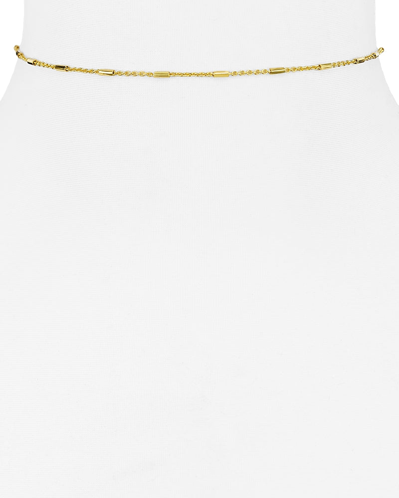 Argento Vivo Bar and Chain Choker Necklace, 12"