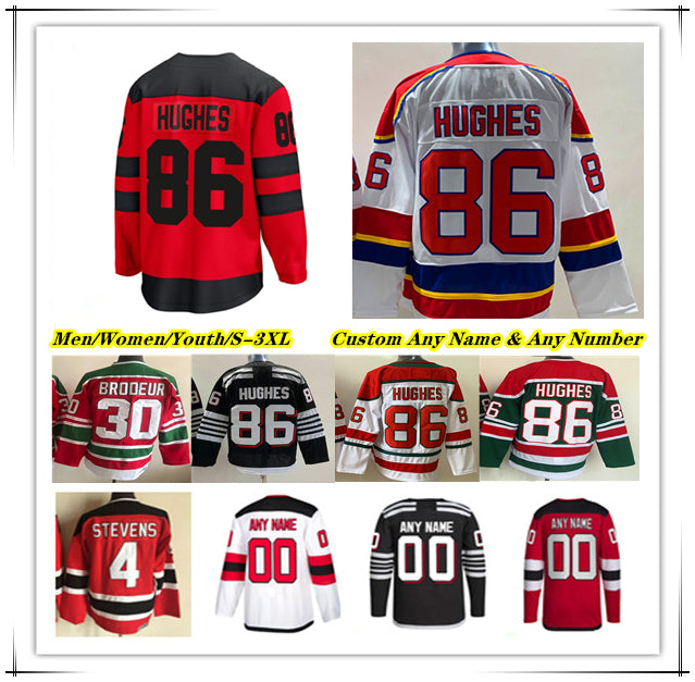 Jack Hughes 2024 Stadium Series Ice Hockey Jersey Jesper Bratt Tyler Toffoli Dougie Hamilton Erik Haula Nico Hischier Ondrej Palat Timo Meier Scott
