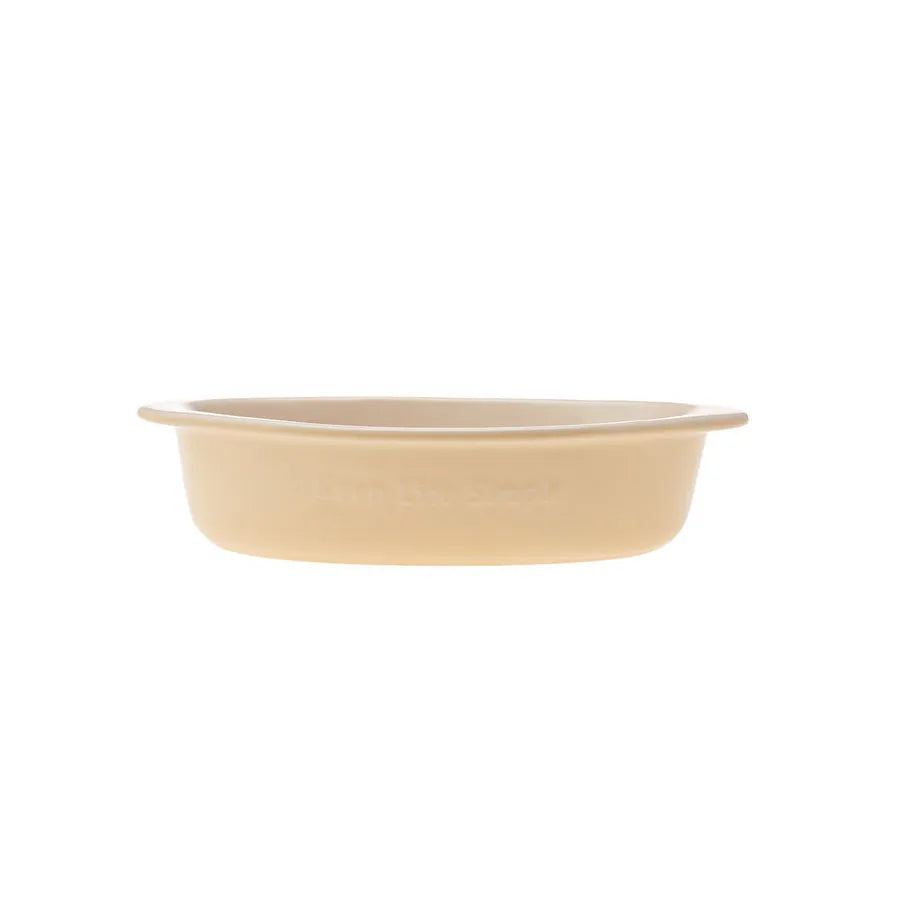 Karaca Elis Ceramic Oven Dish, 30cm, Beige Cream