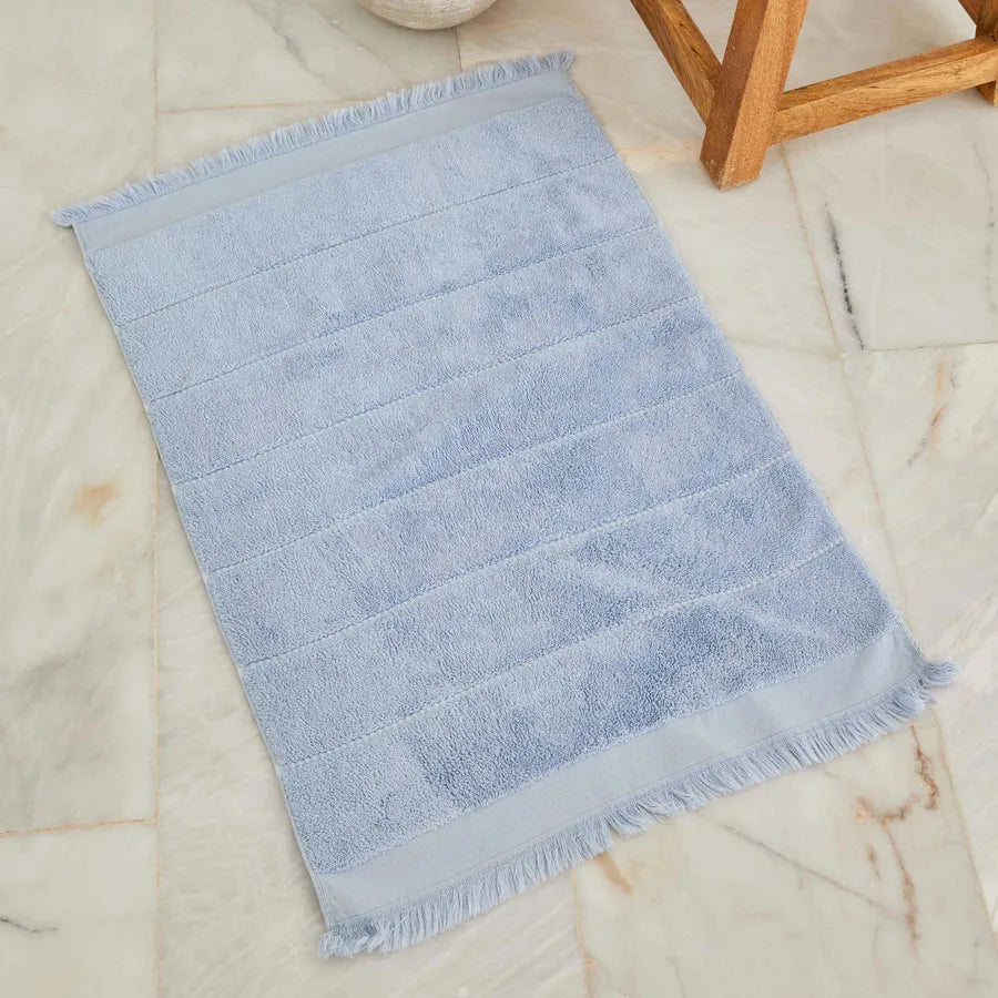 Karaca Home 4 Elements 100% Turkish Cotton Bath Mat, 50cmx70cm, Blue