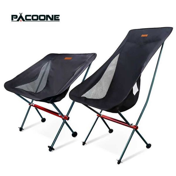 Camp Furniture Pacoone Travel Ultralight Folding Chair Detachable Portable Lunar Outdoor Camping Fishing Beach Hiking Picnic H241121