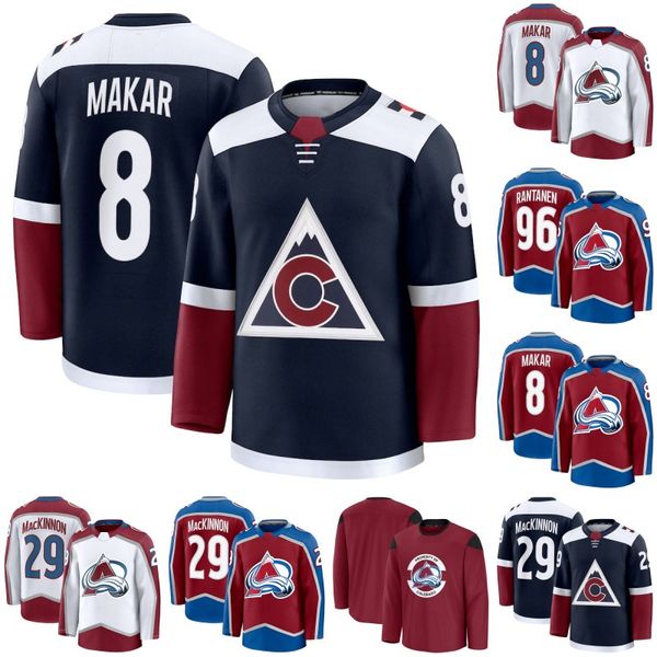 Colorado Cale Makar Avalanche 2024-25 Hockey Jersey Nathan MacKinnon Mikko Rantanen Devon Toews Gabriel Landeskog Ross Colton Miles Wood Jon