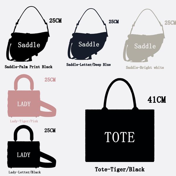 Designer bag luxury bag tote bag single shoulder crossbody bag embroidered saddle bag womens fashionable handbag wallet
