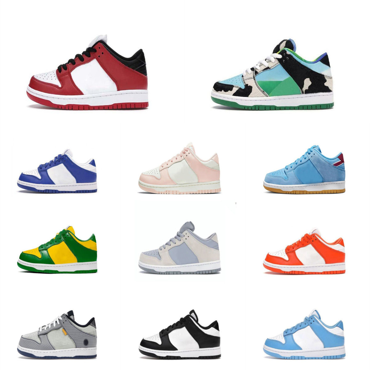 Designer Low Kids Casual Shoes Trainers Girls Boys Sports Baby Girls Tennis Buttercup Black White Grey Fog UNC Sean Cliver Bred Jogging Chicago Outd