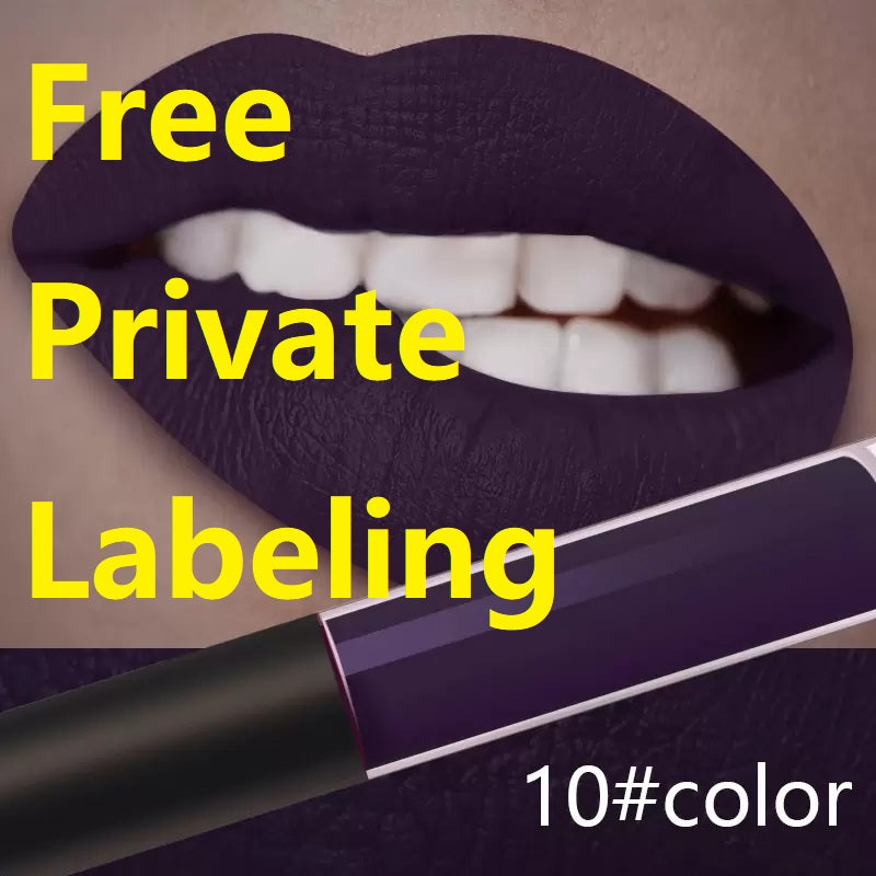 MyyBeauty- Test quality-Private label lip gloss matte 80-color matte lip gloss waterproof and durable non