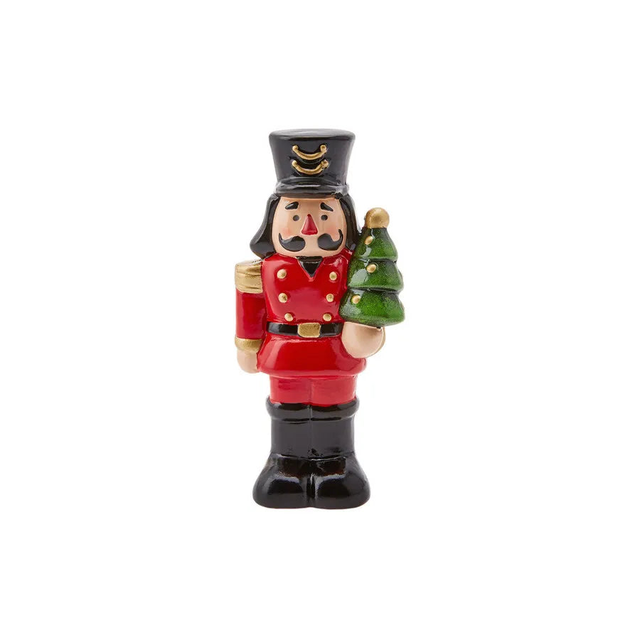 Karaca Home New Year Christmas Ceramic Nutcracker Figure, 12cm, Multi