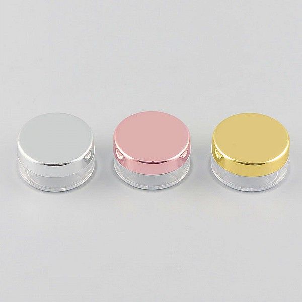 3 Gram Jar, 3 ML Acrylic Round Clear Jars with Lids for Lip Balms, Creams, Make Up, Cosmetics, Samples, Ointments and other Beauty Products