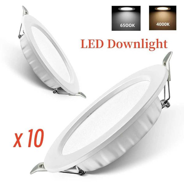 10pcs LED recessed pendant light 5W 7W 9W 12W 20W 220V spotlight LED light for indoor kitchen bathroom living room CL240830