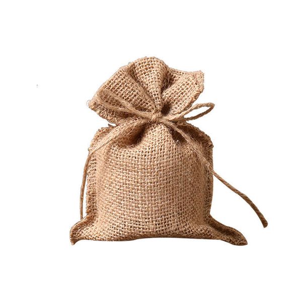 2022 Style 5Pcs-Lot 3 Sizes New Drawstring Cotton Jute Bags Dried Fruit And Multigrain Storage Pouches Can Be Customized