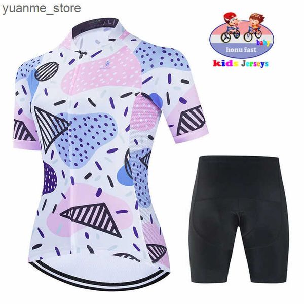 Cycling Jersey Sets 2023 Kid Cycling Jersey Set Boy Girl Cycling Clothing Children Road Bike Shirt Suit Bicycle Jersey Ropa Maillot Ciclismo