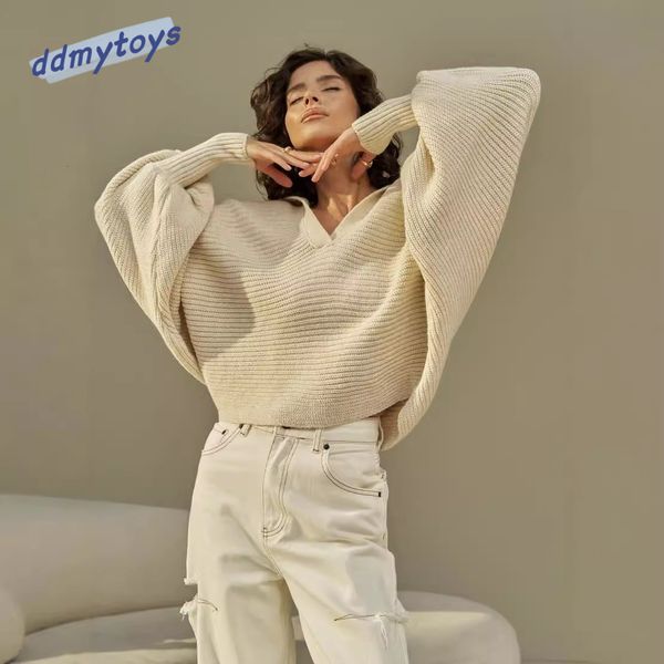 ddmytoys Spring and Autumn New Product Knitted Sweater Collar Pullover Women &#039;s Top F1009#45