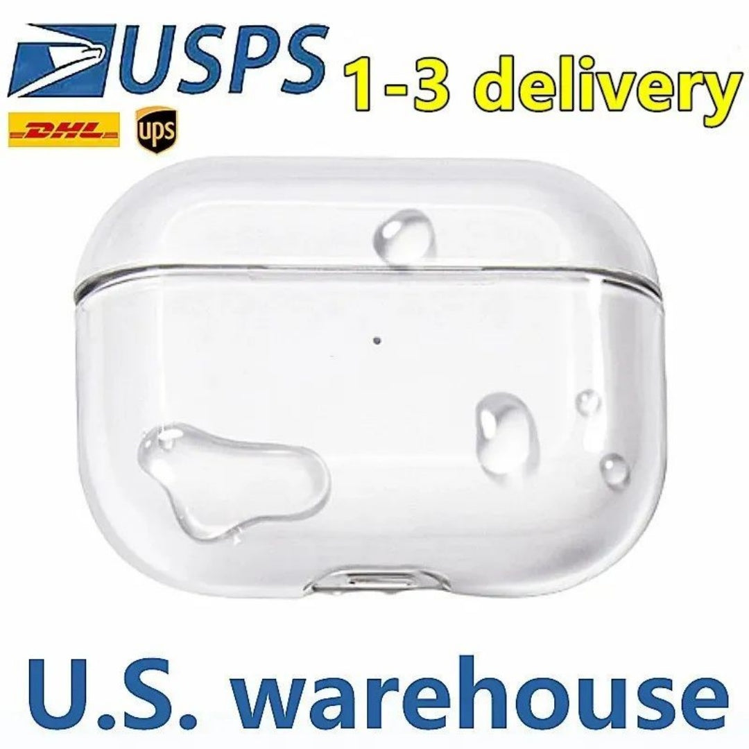 USA Stock For Pro 2 3nd air pod 4 Airpodpro Airpod 4 Pros Headphone Accessories Solid TPU Silicone Protective Earphone Case Wireless Charging Shockp