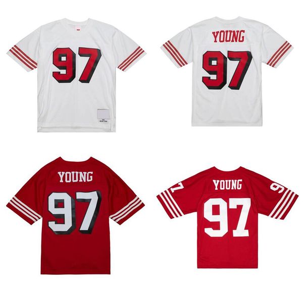 Stitched football Jerseys 97 Bryant Young 1994 mesh Legacy Retired retro Classics Jersey Men women youth S-6XL