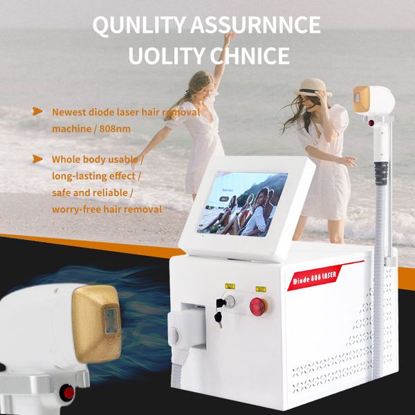 Immediate Effect Painless Hair Removal Diode Laser Machine 3 Wavelength Tech Skin Whitening Face lifting for Health Salon Beauty
