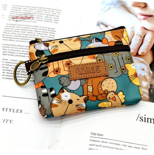 2024 new printed laminated cartoon coin purse, anti fouling and waterproof lipstick coin storage bag, women&#039;s bag, middle bag #6 swissmilitary