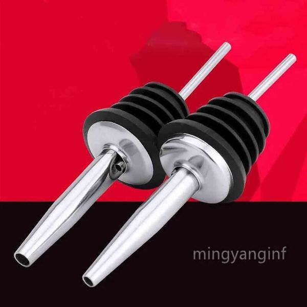 Speed Wine Stainless Steel Pourers Pourer, Oil and Vinegar Tapered Stopper Spout, Suitable for About 3-4&quot; Bottle Mouth cc0454