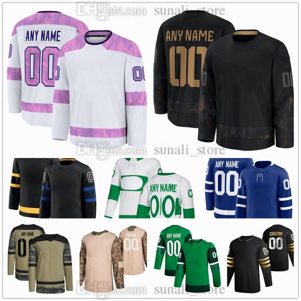 2024-25 Military Appreciation I Salute Hockey Jerseys 34 M A T T H E W S 16 Mitch Marner 88 William Nylander 91 T A V A R E S 44 Morgan Riel