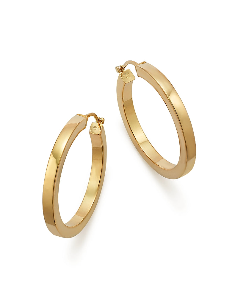 Bloomingdale's Fine Collection 14K Yellow Gold Square Polished Tube Hoop - Exclusive