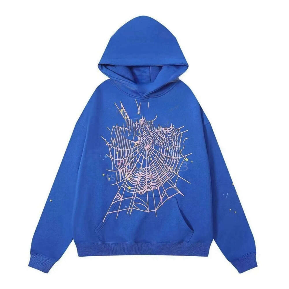 Spider Tracksuit Designer Men Spyder Hoodie Cobweb Sweatshirt 55555 Hoodies Pullover Long Sleeve Gothic Streetwear Cotton Tech Fleece Pink Young Thu