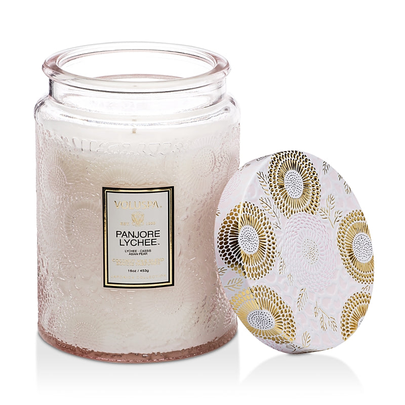 Voluspa Panjore Lychee Large Jar Candle 18 oz.