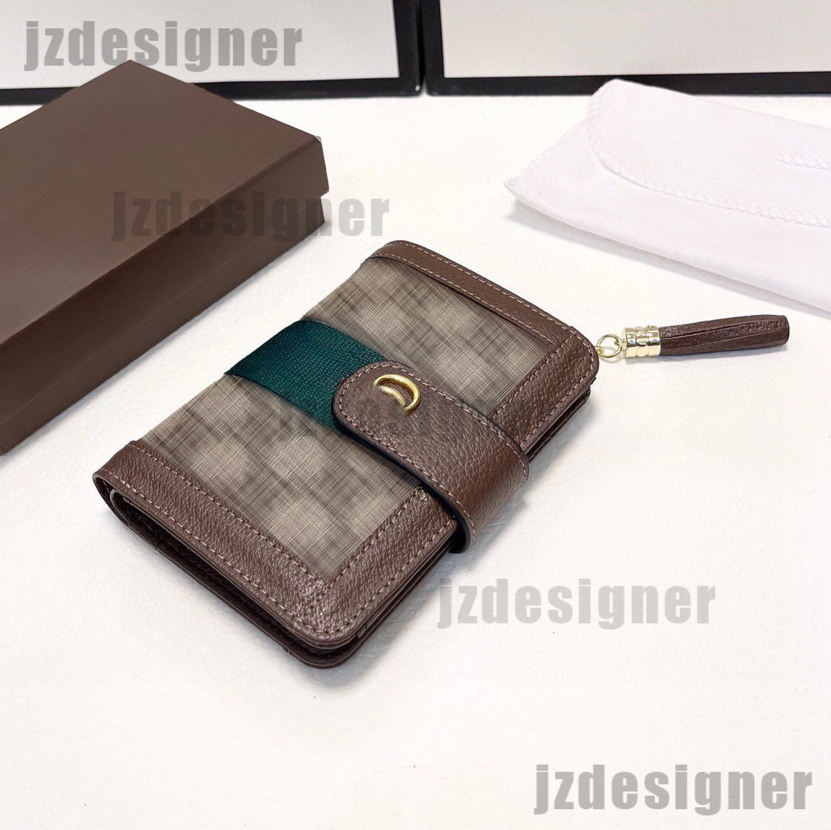 Designer Wallets Women Printed Purse Men Luxury Wallet Flip Top Purses Card Holders Clutch Bag Zipper Pocket Passport Holder Coin Pouch Key Billfold