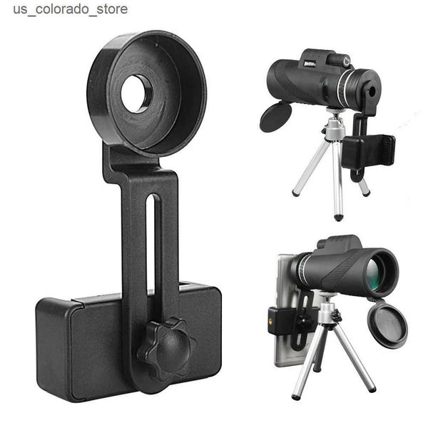 Cell Phone Mounts Holders Universal Cell Phone Adapter Bracket Soft Rubber Clip Mount for Binocular Monocular Spotting Scope Telescope Photo