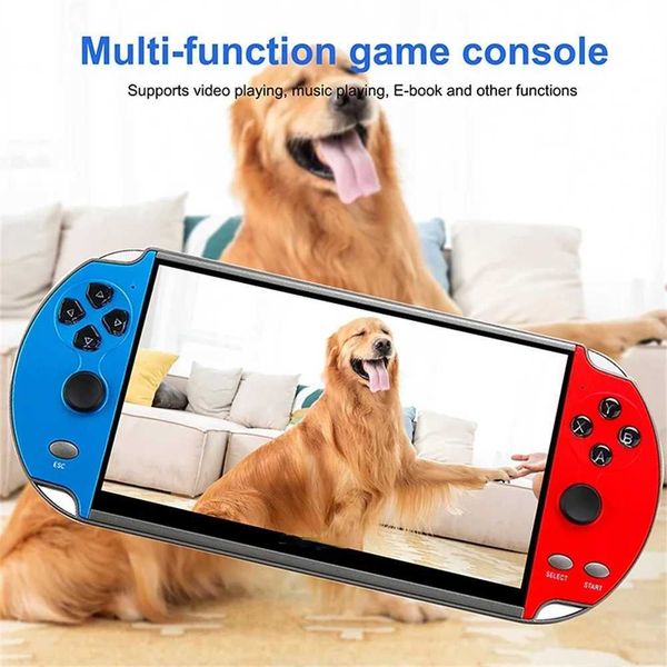 Portable Game Players 4.3 Inch Screen X7 Handheld Game Console With 1500mAh Battery Nostalgic Game Console Video Game Controller Ideal Gift