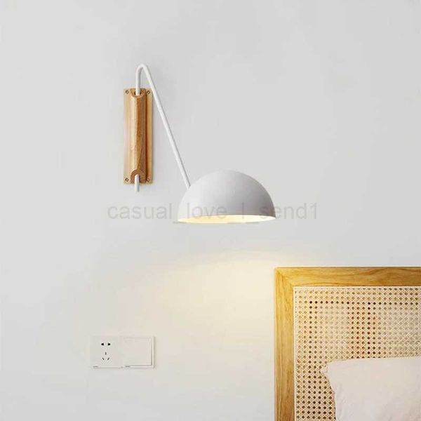 Scandinavia Minimalist Bedside Wall Lamps Rotating Swing Arm Iron Wall Hanging Light Home Decor Bedroom Living Room Reading LampCL240722