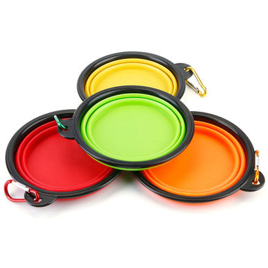 PetLuv™ 4-Piece Silicone Collapsible Pet Bowls