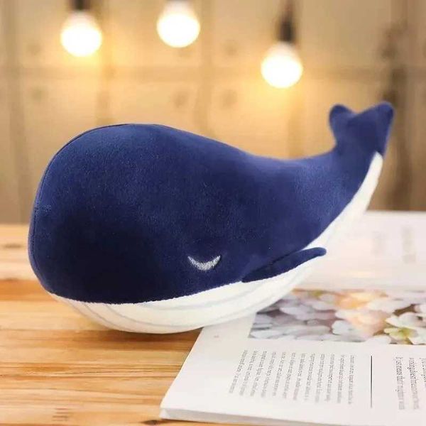 25cm Cartoon Soft Little Blue Whale Plush Toys Stuffed Sea Animals Pillow Lovely Fish Dolphin Dolls for Girls Kids Birthday Gift Y240817