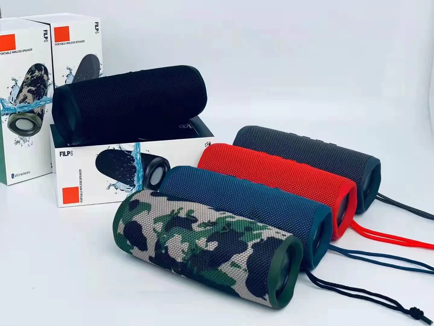 2025FLIP 6-7 Pulse 5-6 Wireless Bluetooth Mini Portable Speaker Outdoor Waterproof Sound Stereo Bass Music BT 5.0 Speaker Independent TF USB FM