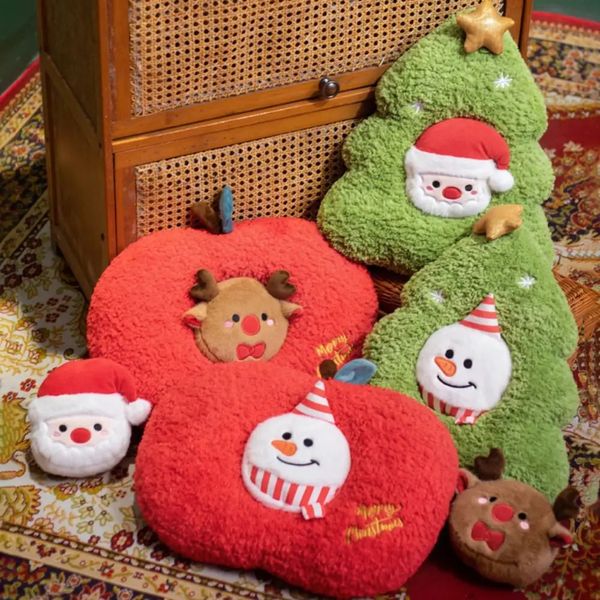 Cute Christmas Dolls Kawaii Gingerbread Man Tree Body Decorations Gift for Kids Ornament 241021