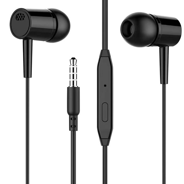 Earphones Wired In Ear Headphones With Earphones 3.5mm Wired Earbuds For Computer Earphones Wired With Microphone Wholesale