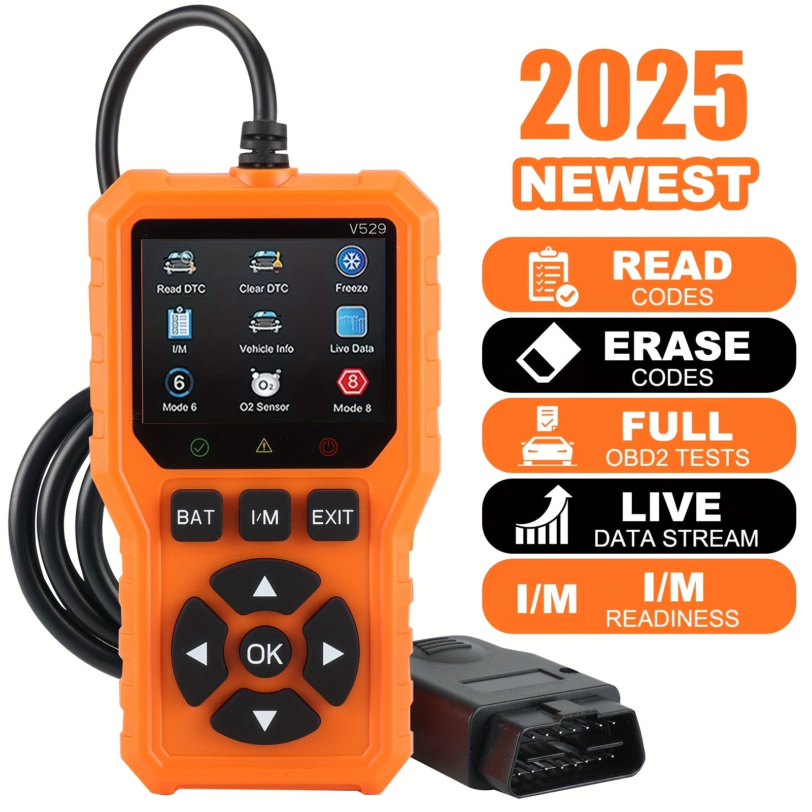 TEMU Advanced Obd Ii Scanner Car Engine Fault Code Reader Can Diagnostic Scan Tool, Read And Clear Error Codes For 1996 Or Newer Vehicle, Without