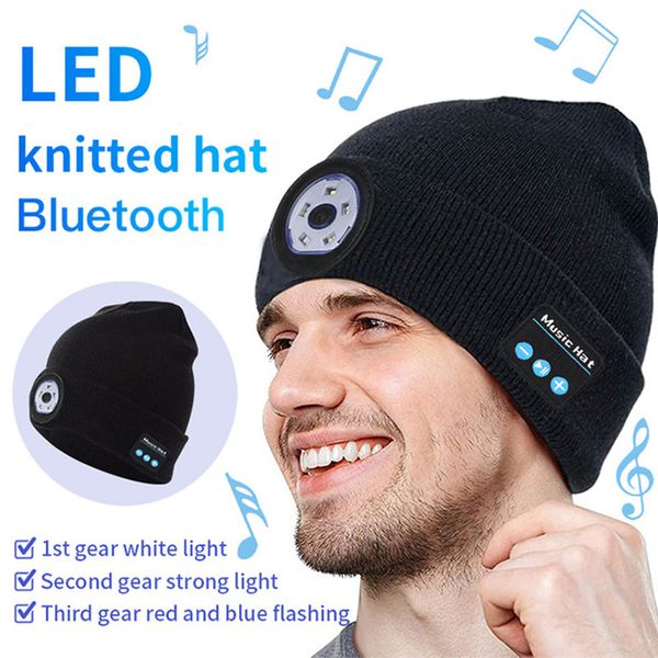 Fashional Headphone Wireless Smart Cap Headset Warm Beanie Speaker Hunting Camping Running Music Earphone Hat Rechargeable 1pcs-lot