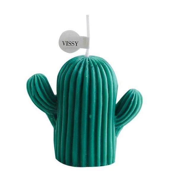 Small Cactus Candle Scented Wax Candles Aromatherapy Succulent Ornament for Home Bedroom Office Wedding Party DecorationXJ240830