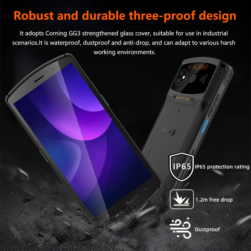 High-Performance PDA with 1D-2D Barcode Scanning Low-Power Consumption-Dustproof Waterproof Bluetooth Barcode Scanner for logistics management data