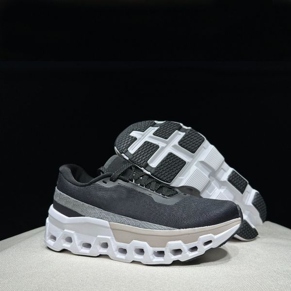 Designer Running Shoes Monster 2 Frost Black Black Ice Black Lima Menções Tenestas Distância Lapis Branco Asfalto Ferro Black Rocha Tamanho